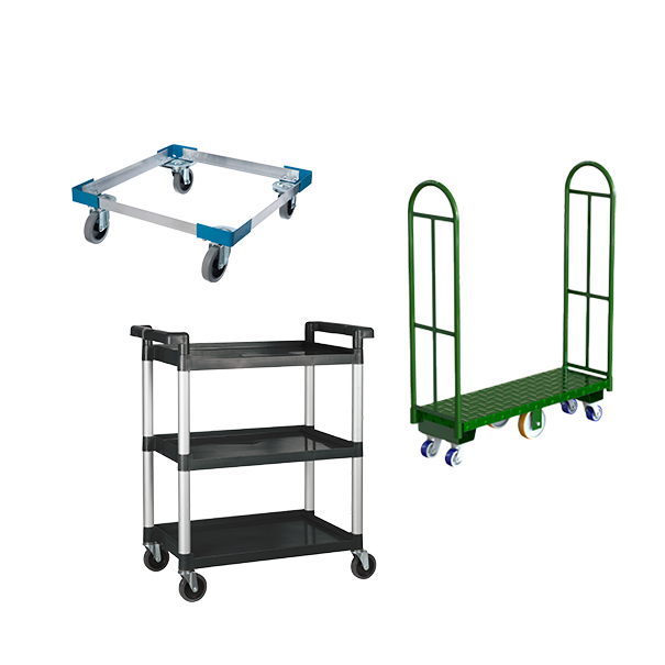 Dolly's and carts, utility carts, keg dolly, produce dolly, u-boat carts, produce carts, supermarket carts, market carts, and more are available for restaurants in central Florida at Central Florida Restaurant Supply located in Winter Haven, FL
