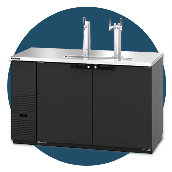 commercial-draft-cooler Commercial grade beer drat cooler that is used in restaurants, hotels, kitchen, bars, tiki bars, and foodservice locations. Available at Central Florida Restaurant Supply in Winter Haven, FL