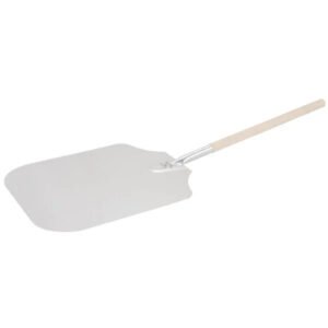 American Metalcraft 4016 39 1/2" Pizza Peel w/ 18" x 16" Aluminum Blade, Wood Handle
