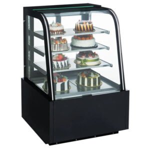 Dukers 48" Cake Showcase Curved Glass DDM48R-CB