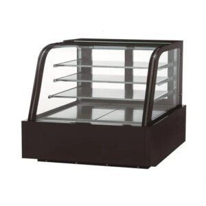 Dukers 60" Cake Showcase Curved Glass DDM60R-CB