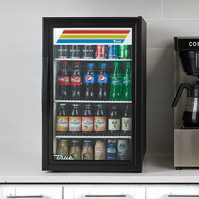 countertop-refrigeration-for-commercial-use Commercial countertop refrigeration at a hotel.