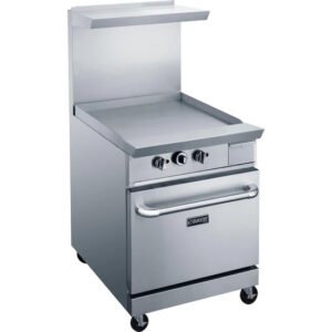 Dukers DCR24 griddle with oven. Available in liquid propane or natural gas. Available at Central Florida Restaurant Supply in Winter Haven, FL serving all of Polk County, Lake County, Orange County, Four Corners, and central Florida counties.