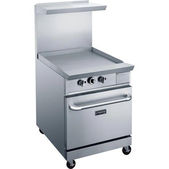 Dukers DCR24 griddle with oven. Available in liquid propane or natural gas. Available at Central Florida Restaurant Supply in Winter Haven, FL serving all of Polk County, Lake County, Orange County, Four Corners, and central Florida counties.