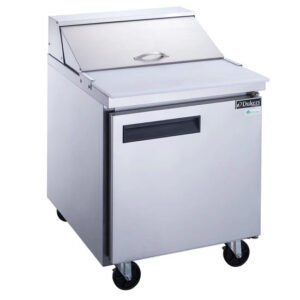 Dukers 1-Door Food Prep Table Refrigerator Stainless Steel DSP29-8-S1