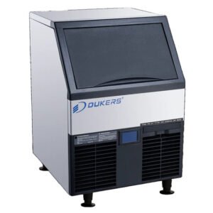 Dukers commercial grade 40lb and 8lb ice machine with bin. Available at Central Florida Restaurant Supply in Winter Haven, FL serving all of Polk County, Lake County, Orange County, Four Corners, and central Florida counties.