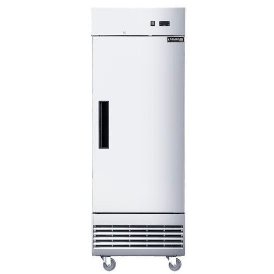 Dukers single door commercial freezer or refrigerator in stainless steel. Available at Central Florida Restaurant Supply in Winter Haven, FL serving all of Polk County, Lake County, Orange County, Four Corners, and central Florida counties.