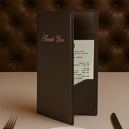 restaurant-check-presenter-checkbook Undercounter refrigeration for commercial use.