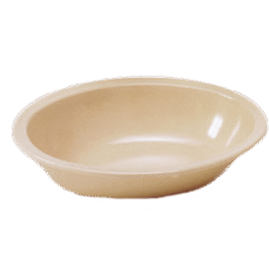 Plastic Oval Dinner Bowl 32oz - Tan