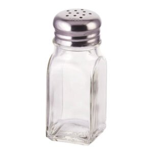 Salt Shaker 2oz - Square - Mushroom Top