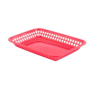 Fast Food Basket 1079 Rectangle- Red