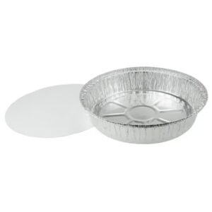 Aluminum To-Go Container - 9" Round w/Lid