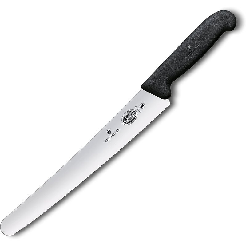 Bread Knife 10-1/4" Serrated Edge - Black Handle