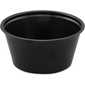 Portion Cup 2 oz - Black - 250 Per Sleeve