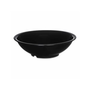 Plastic Salad Bowl 24 oz - Black