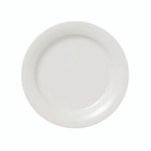China Plate Narrow Rim 10-3/8" - Super White