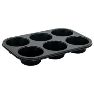Muffin Pan - 6  Jumbo Cup - Non Stick - Carbon Steel