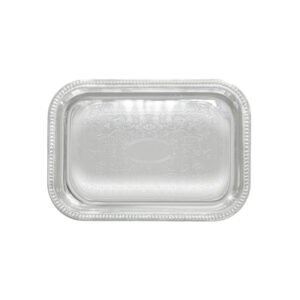 Serving Tray, Oblong, 20" x 14", Chrome Plated