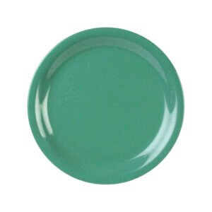 Plastic Round Edge Plate 6-1/2" - Green