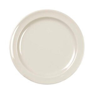 Plastic Round Edge Plate 7-1/4" - Ivory