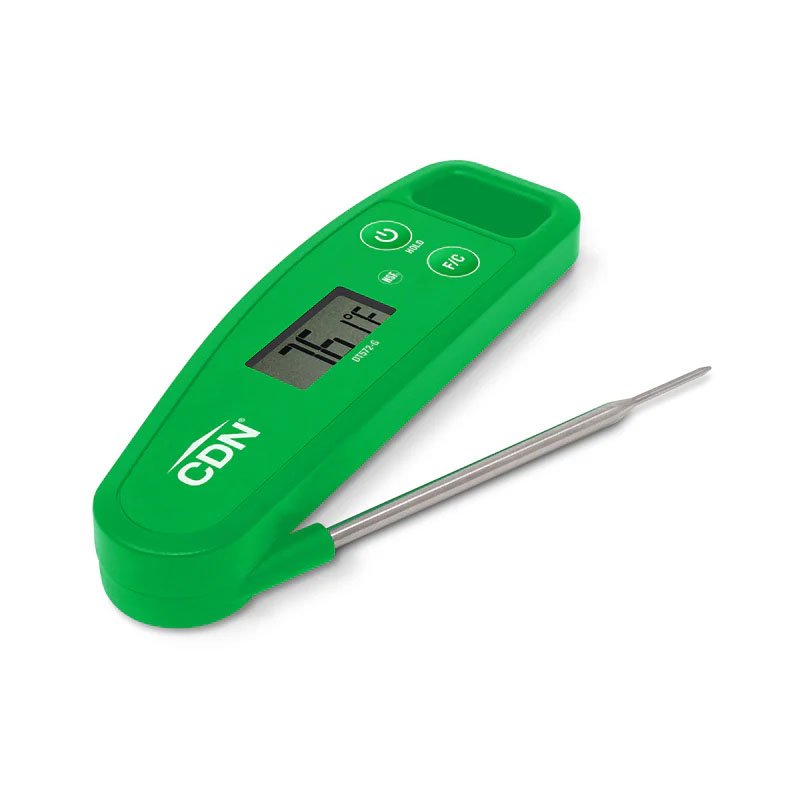 Folding Pocket Thermometer - Green