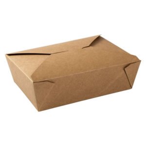 Folded Take Out Box #3 - Kraft - 50 per Sleeve