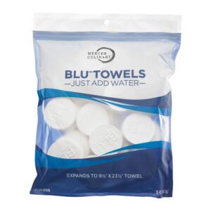 Blu Towel - Compressed Towel 9.5" x 23.5" - 50/Pack