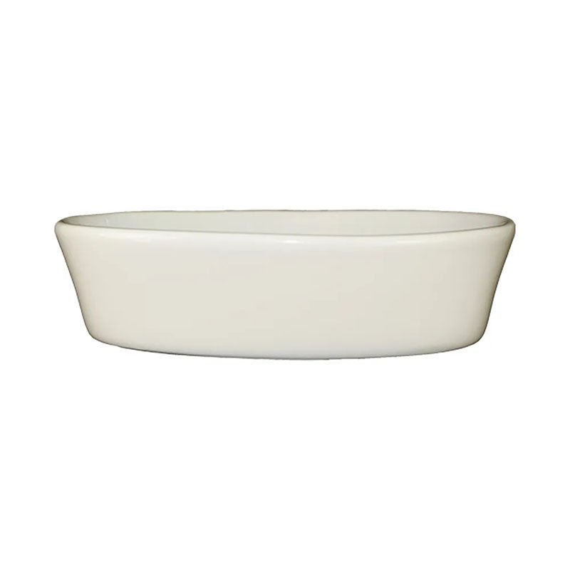 China Oval Baking Dish 10oz - American White