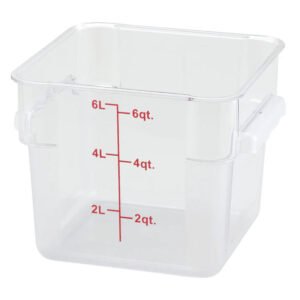 Storage Container 6qt Square - Clear