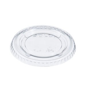Portion Cup Lids 3.25-7 oz - Clear - 125 per Sleeve