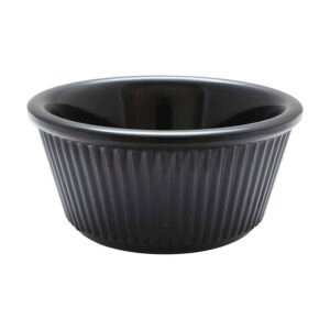 Fluted 3 oz" - Black