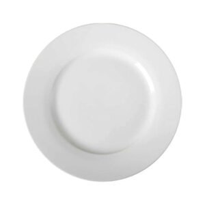 China Plate Rolled Edge 9" - White