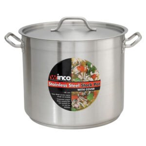 Stock Pot w/Cover 32qt  - S/S