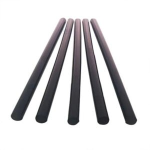 6" Jumbo Cocktail Straws - Black - 300 per Box