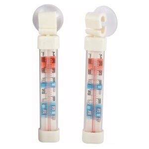 Refrigerator/Freezer Thermometer w/Suction Cup - Ecomony 2 Pack
