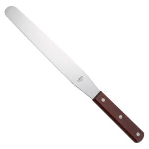 Bakery Spatula 10" x 1-3/8" Blade - Wooden Handle