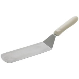 Spatula 8" Flexible Steel - White Handle