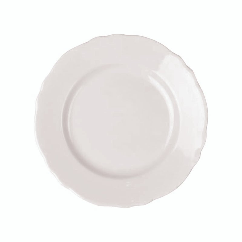 China Scalloped Plate 9-1/8" - White