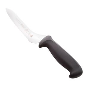 Offset Sandwich Knife 7" Serrated Edge - Black Handle
