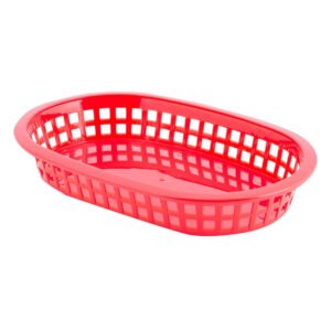 Fast Food Basket 1073 Oval - Red