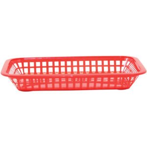 Fast Food Basket 1077 Rectangle - Red