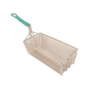 Fry Basket 17" x 8" x 6" - H/D Green Handle