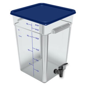 Beverage Dispenser 22qt Square - Clear