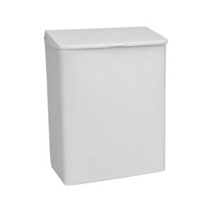 Sanitary Napkin Holder - Wall Mount - White Plastic