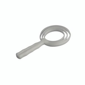 Bone Dust Scraper Round - White Plastic