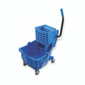 Mop Bucket w/ Wringer, 26 QT, Blue