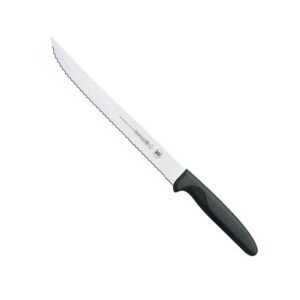 Knife Utility Slicer 8" Serrated Blade - Black Handle
