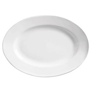 China Platter Rolled Edge 13-3/4" - Super White