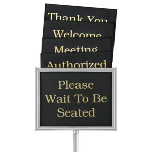 Teller Sign 60" - Chrome Base