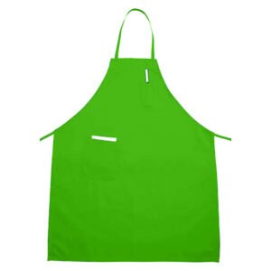 Apron Bib Bright Green - 2 Pockets